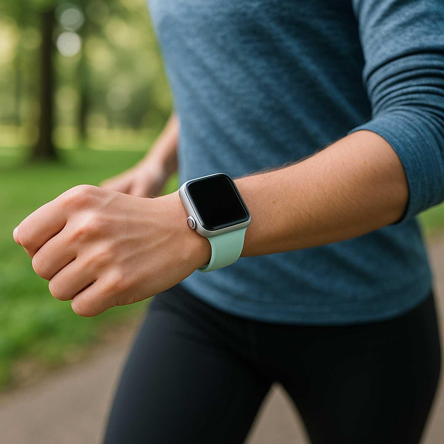 Apple Watch Armband Ovaro - Silikon - Aquamarin