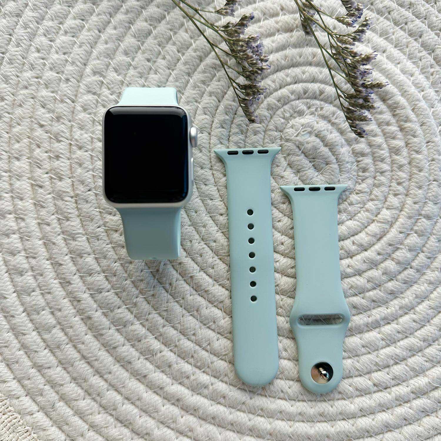 Apple Watch Armband Vyon - Silikon - Beryll