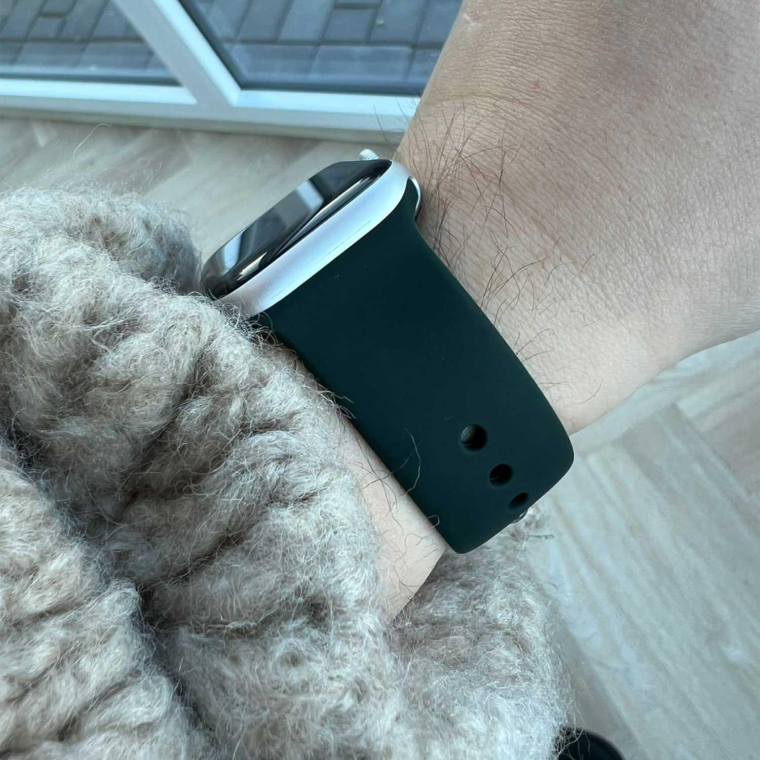 Apple Watch Armband - Silikon - Zyperngrün