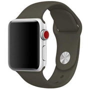 Apple Watch Armband Savro – Silikon – Dunkeloliv