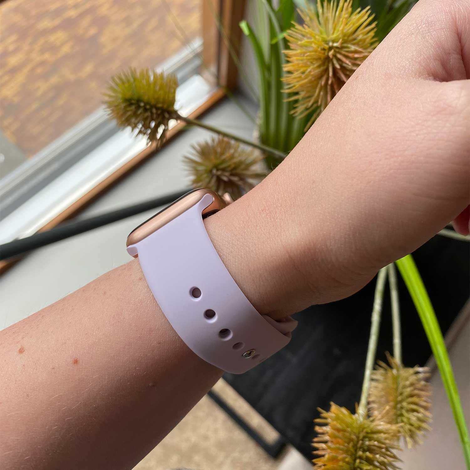 Apple Watch Armband – Silikon – elegantes Violett