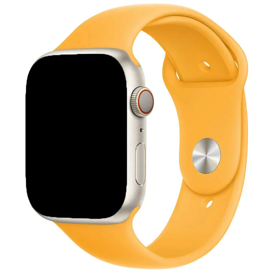 Apple Watch Armband Savro - Silikon - Leuchtorange