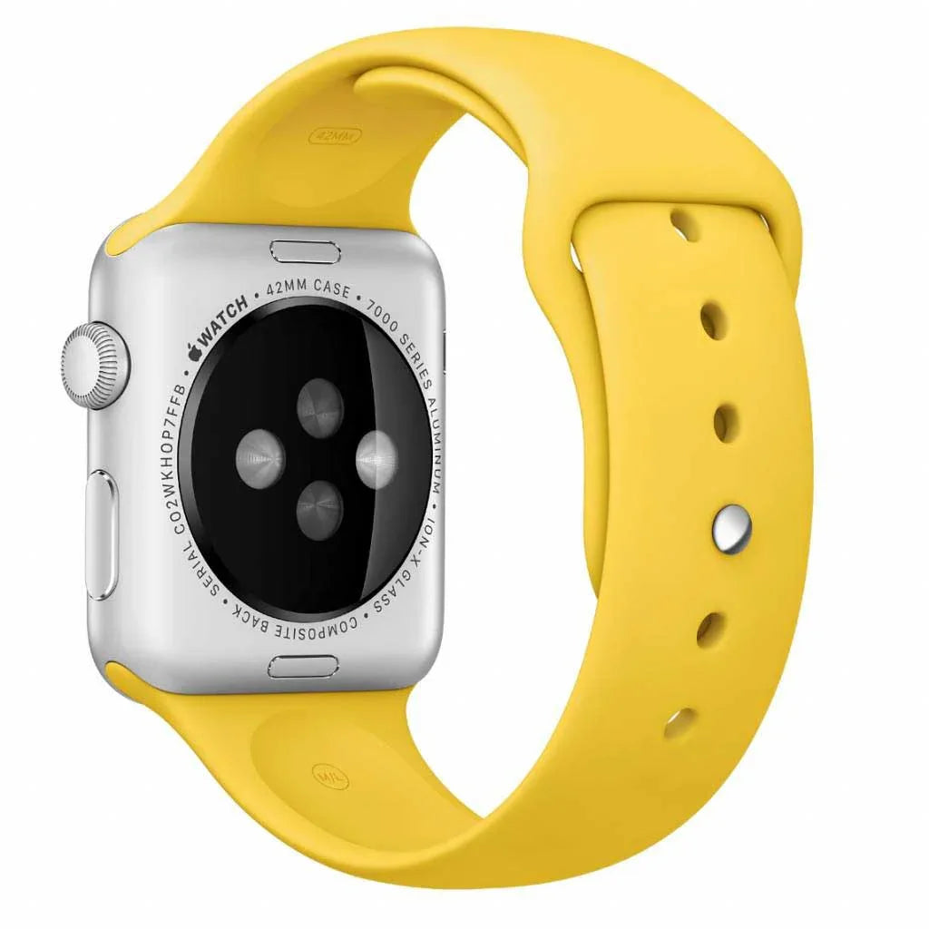 Apple Watch Armband Ovaro - Silikon - Gelb
