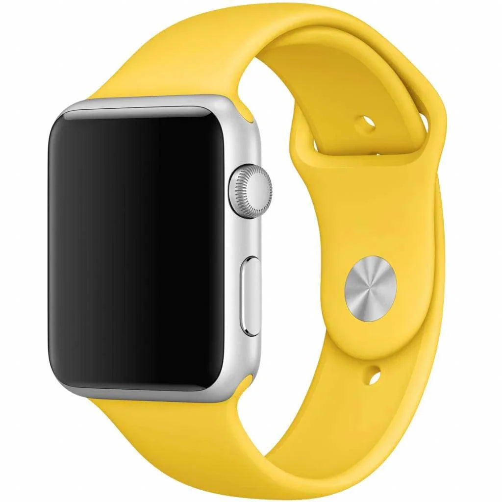 Apple Watch Armband Ovaro - Silikon - Gelb