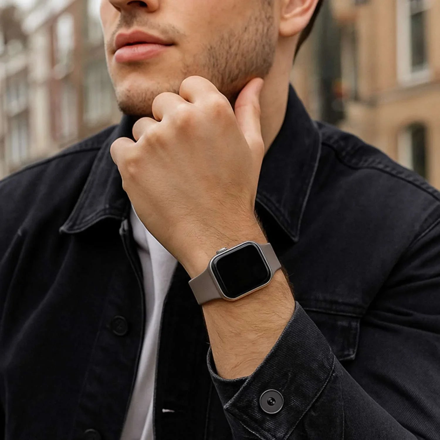 Apple Watch Armband Savro - Silikon - Ton
