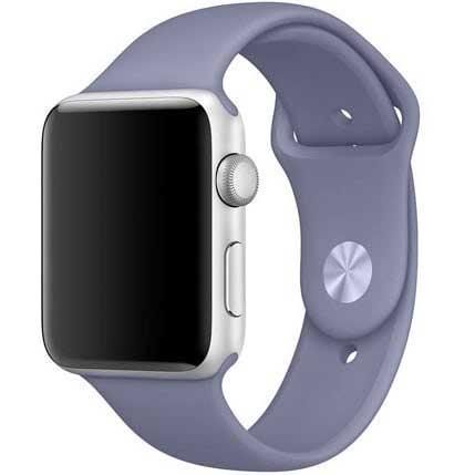 Apple Watch Armband Teyra - Silikon - Lavendelgrau