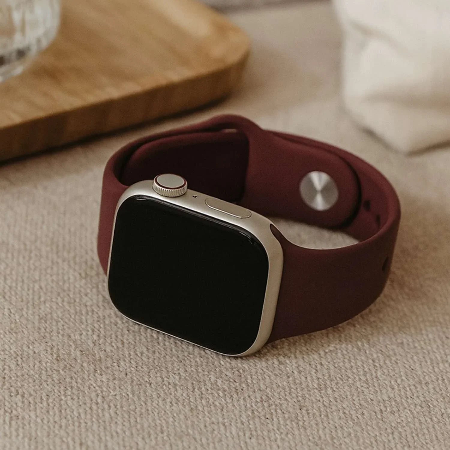 Apple Watch Armband Ovaro – Silikon – Maulbeere