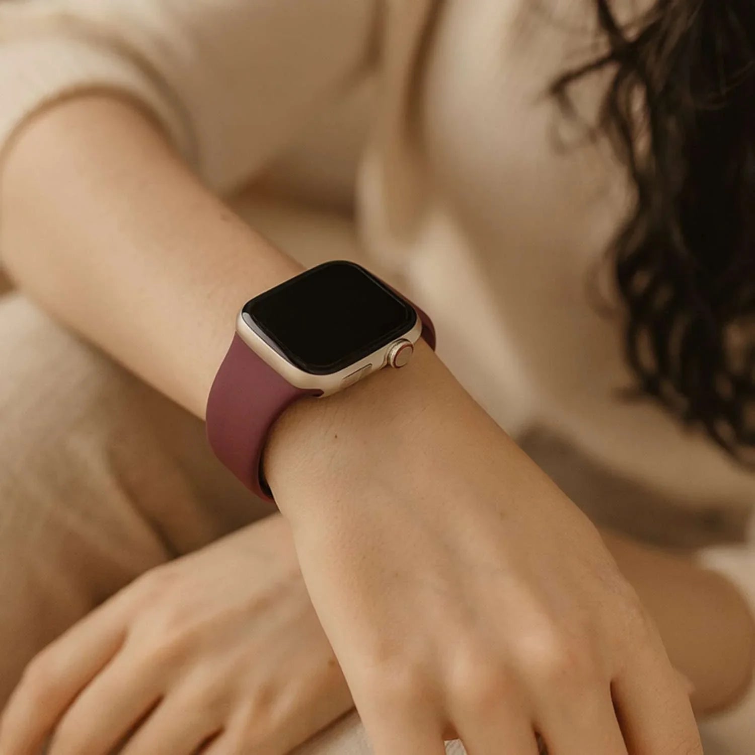 Apple Watch Armband Ovaro – Silikon – Maulbeere