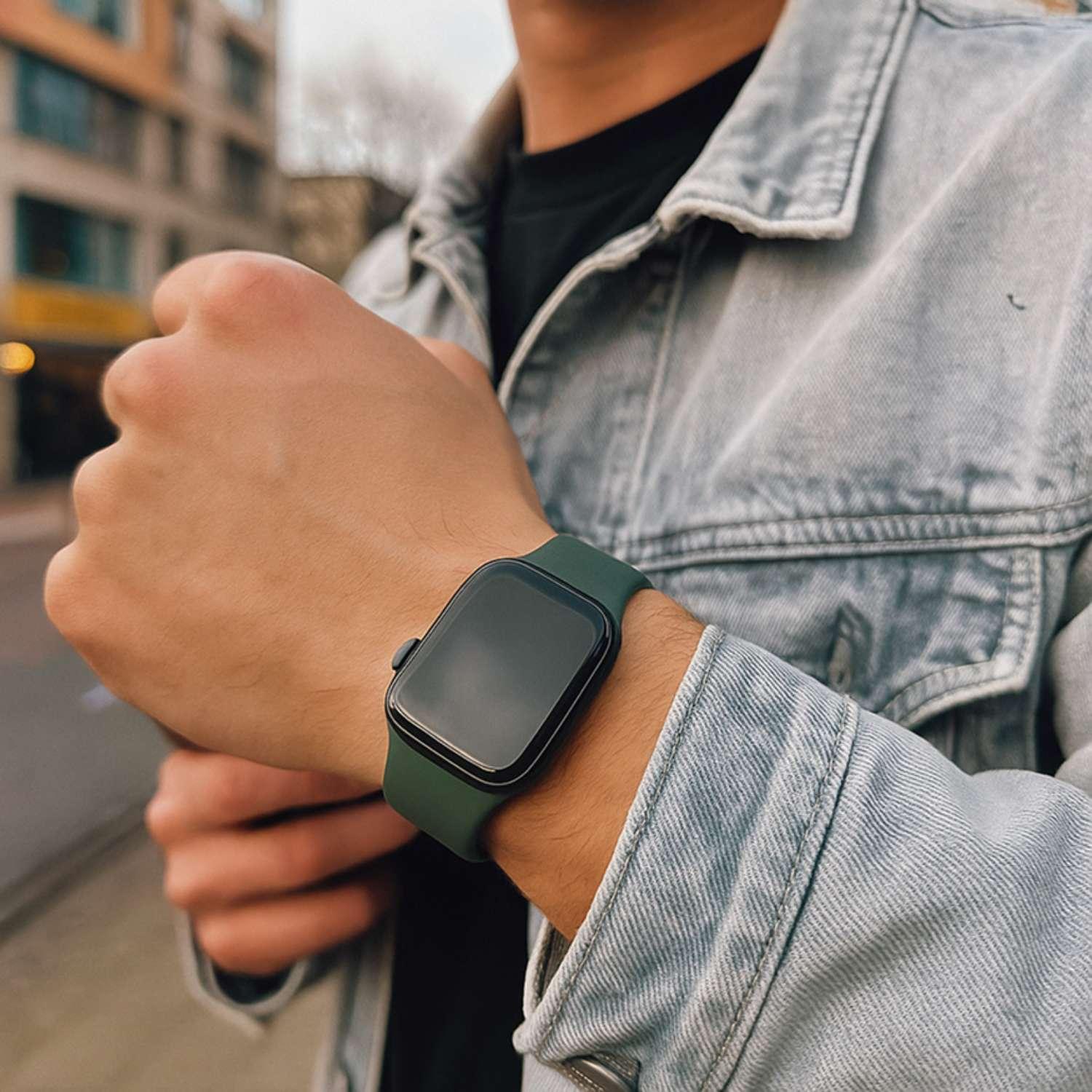 Apple Watch Armband - Silikon - Olivgrün