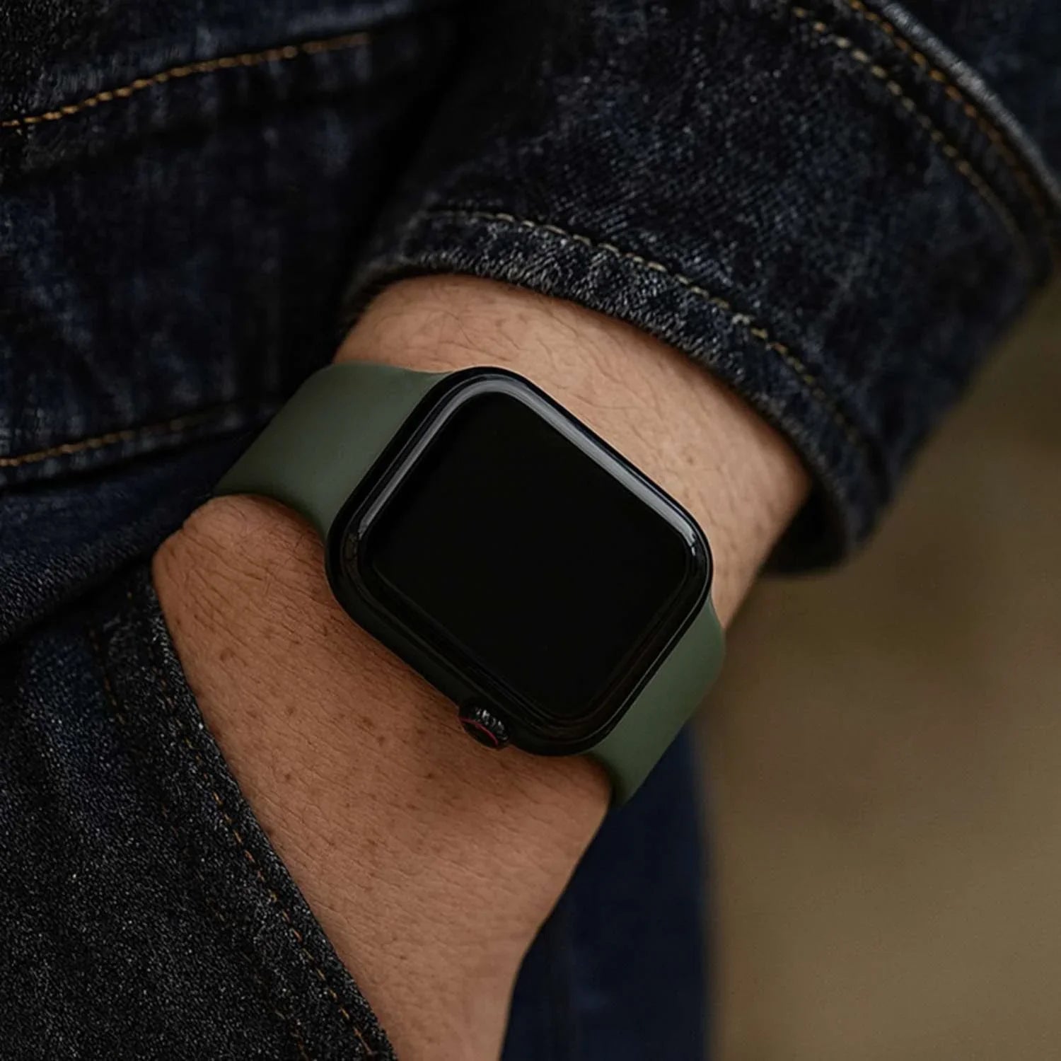 Apple Watch Armband - Silikon - Olivgrün