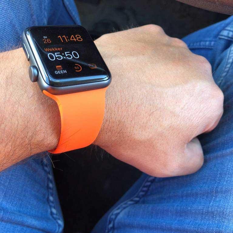 Apple Watch Armband Teyra – Silikon – Orange
