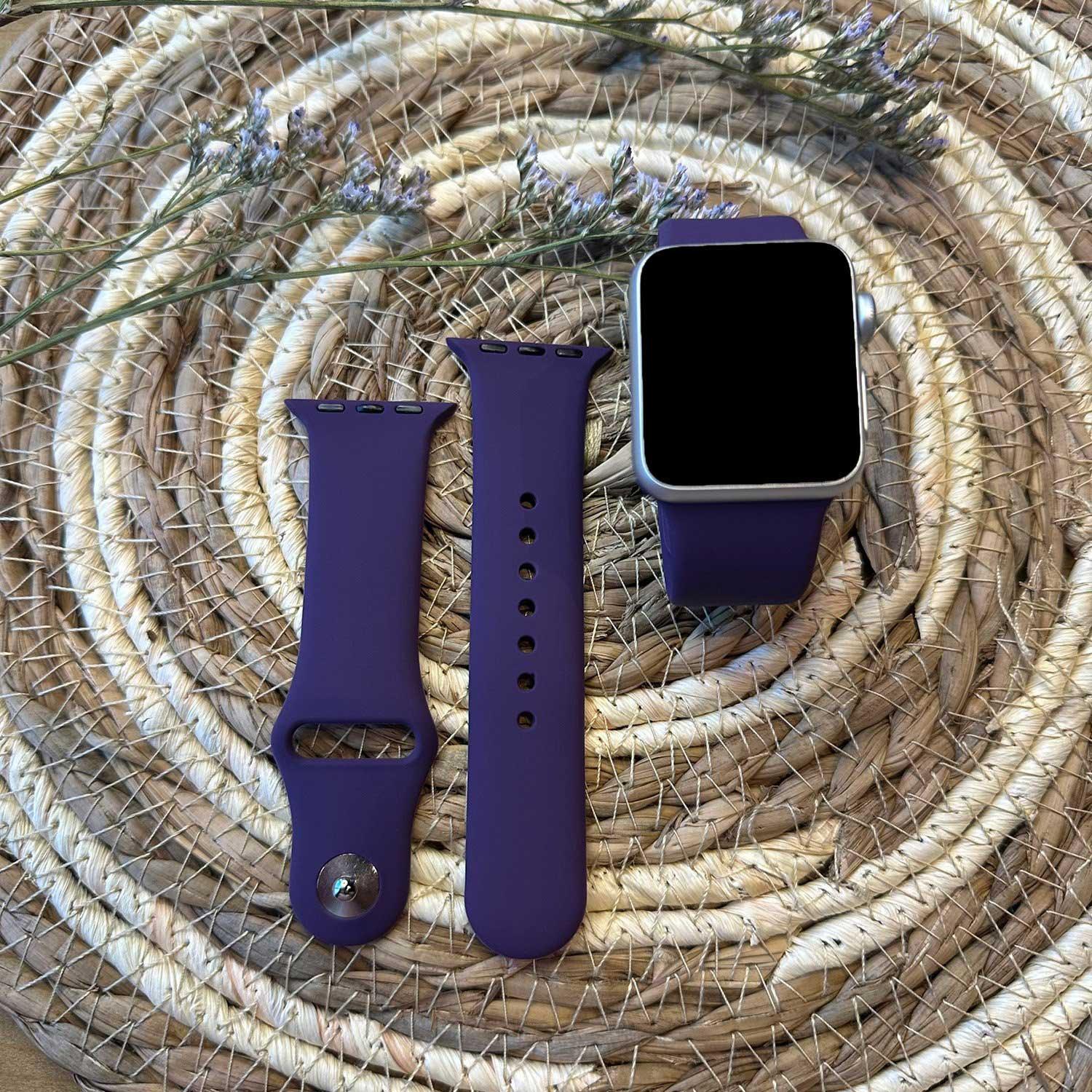 Apple Watch Armband – Silikon – Pflaume