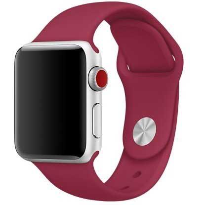 Apple Watch Armband Teyra - Silikon - Rosarot