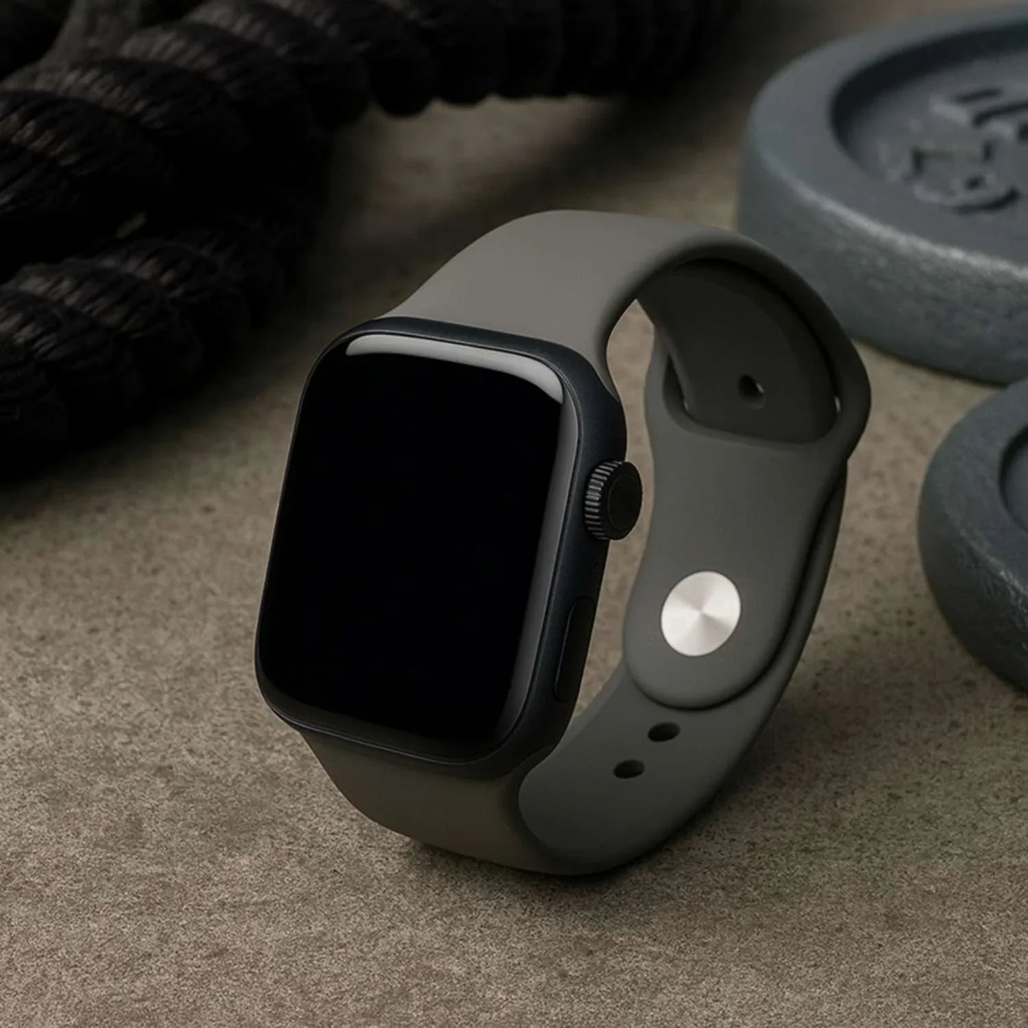 Apple Watch Armband Savro – Silikon – Felsgrau