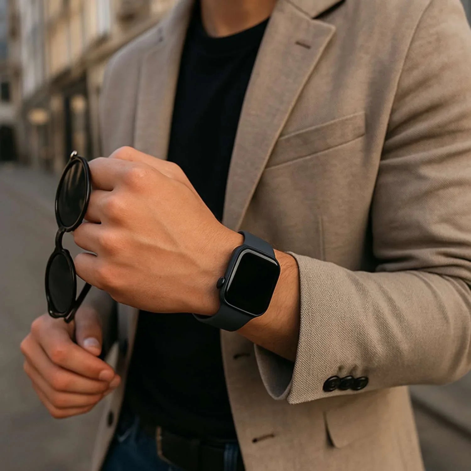 Apple Watch Armband Savro – Silikon – Felsgrau