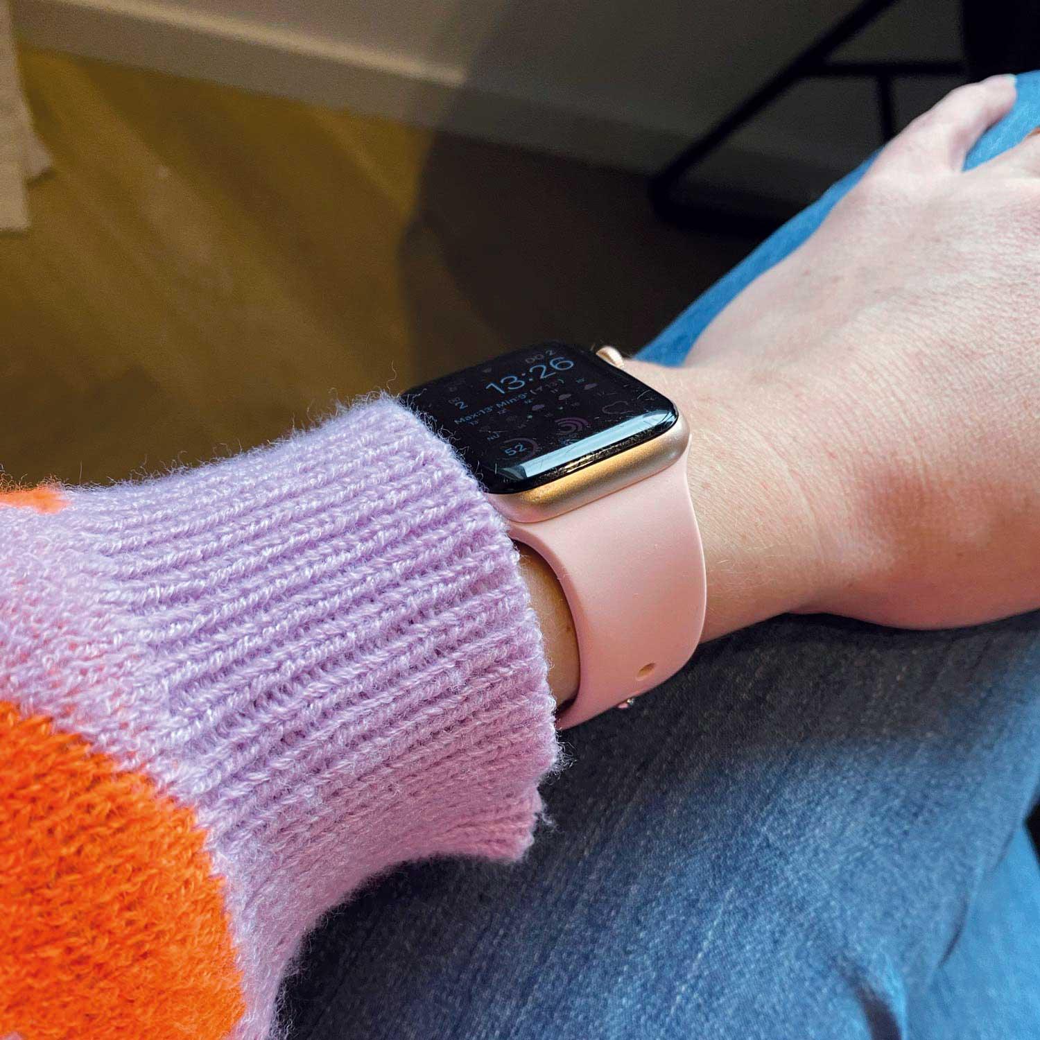Apple Watch Armband Savro – Silikon – Babyrosa