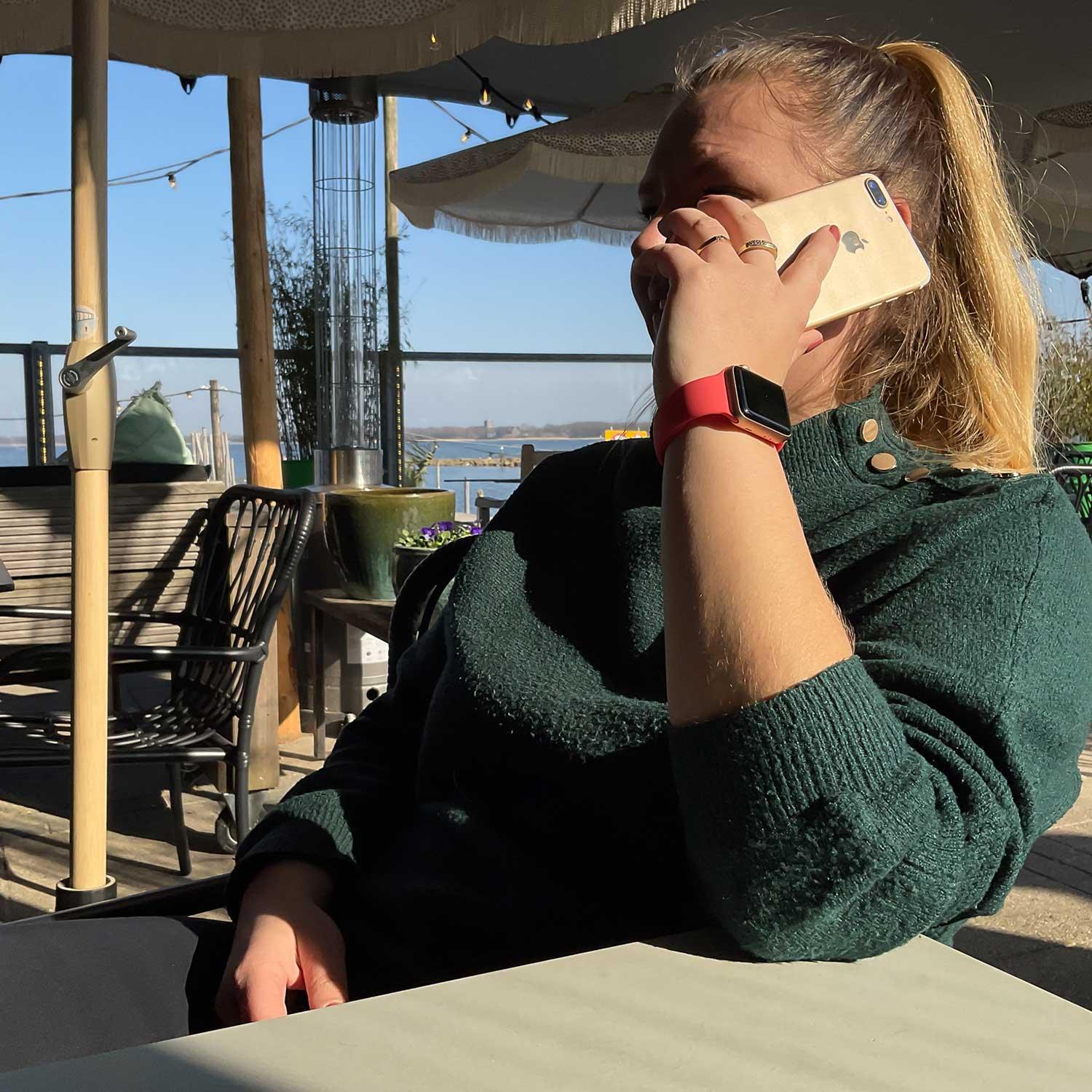 Apple Watch Armband – Silikon – pinke Zitrusfrüchte