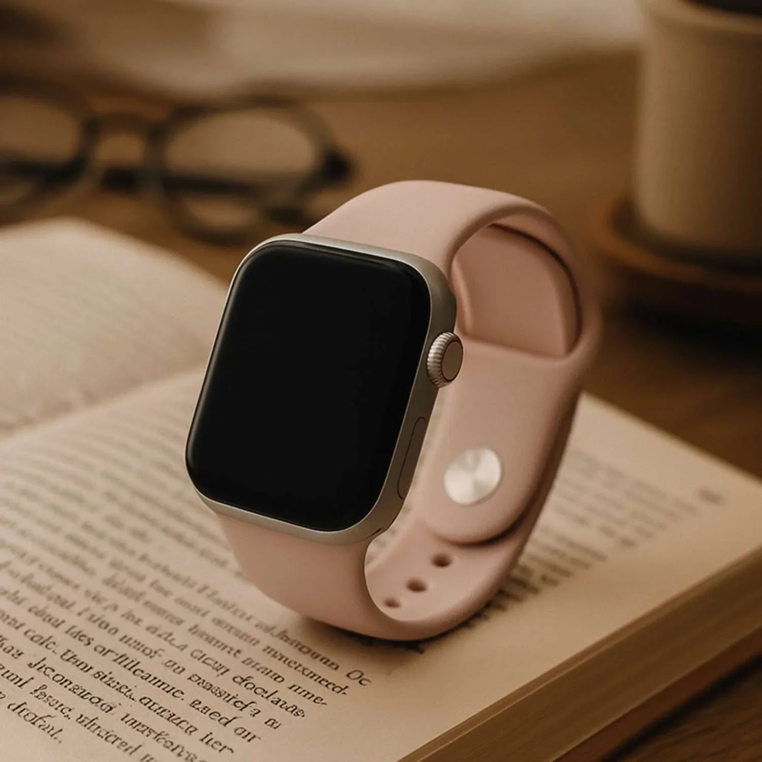 Apple Watch Armband - Silikon - Rosasand