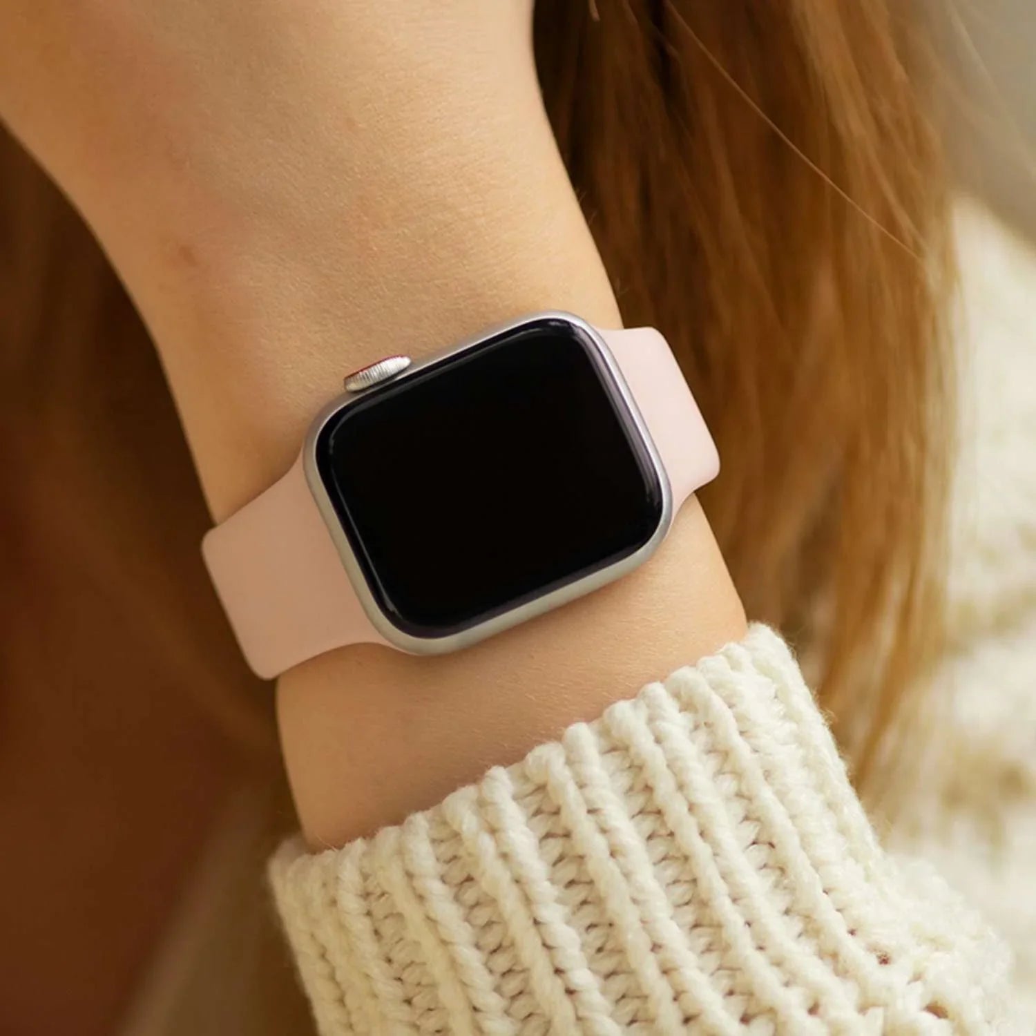 Apple Watch Armband - Silikon - Rosasand