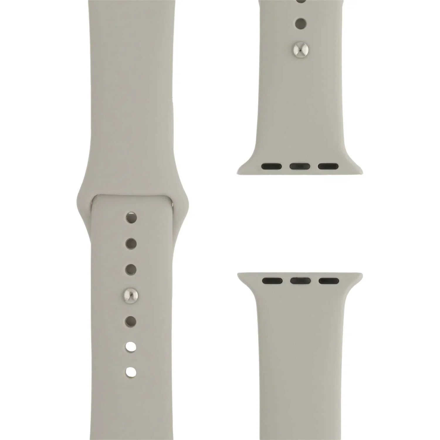 Apple Watch Armband Savro - Silikon - Steingrau
