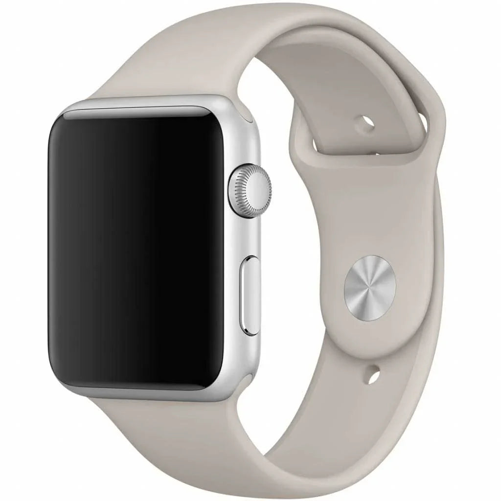 Apple Watch Armband Savro - Silikon - Steingrau