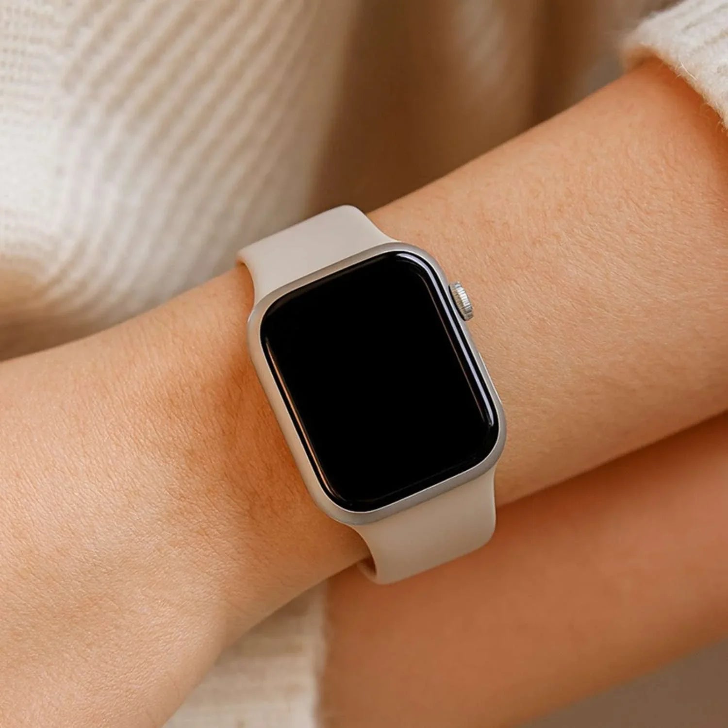 Apple Watch Armband Savro - Silikon - Steingrau