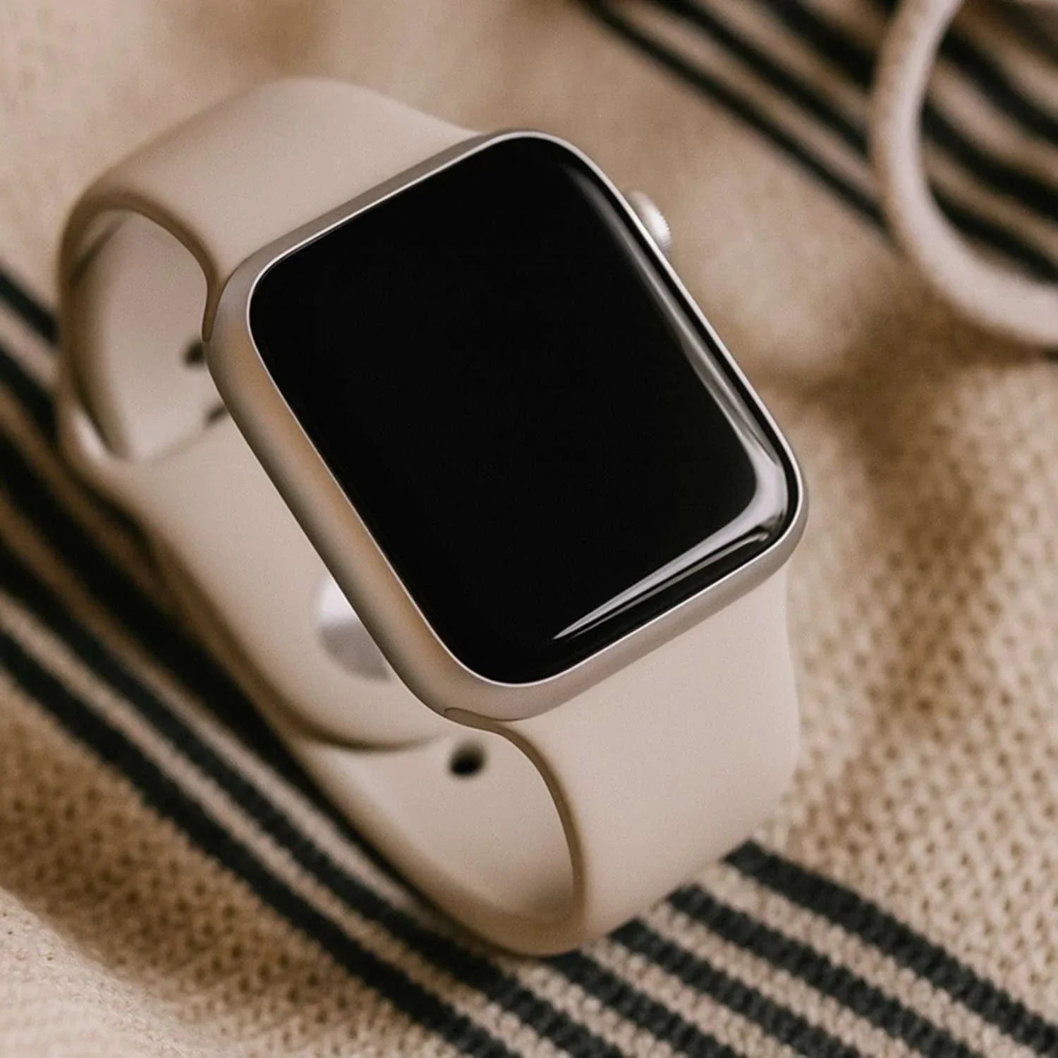Apple Watch Armband Savro - Silikon - Steingrau