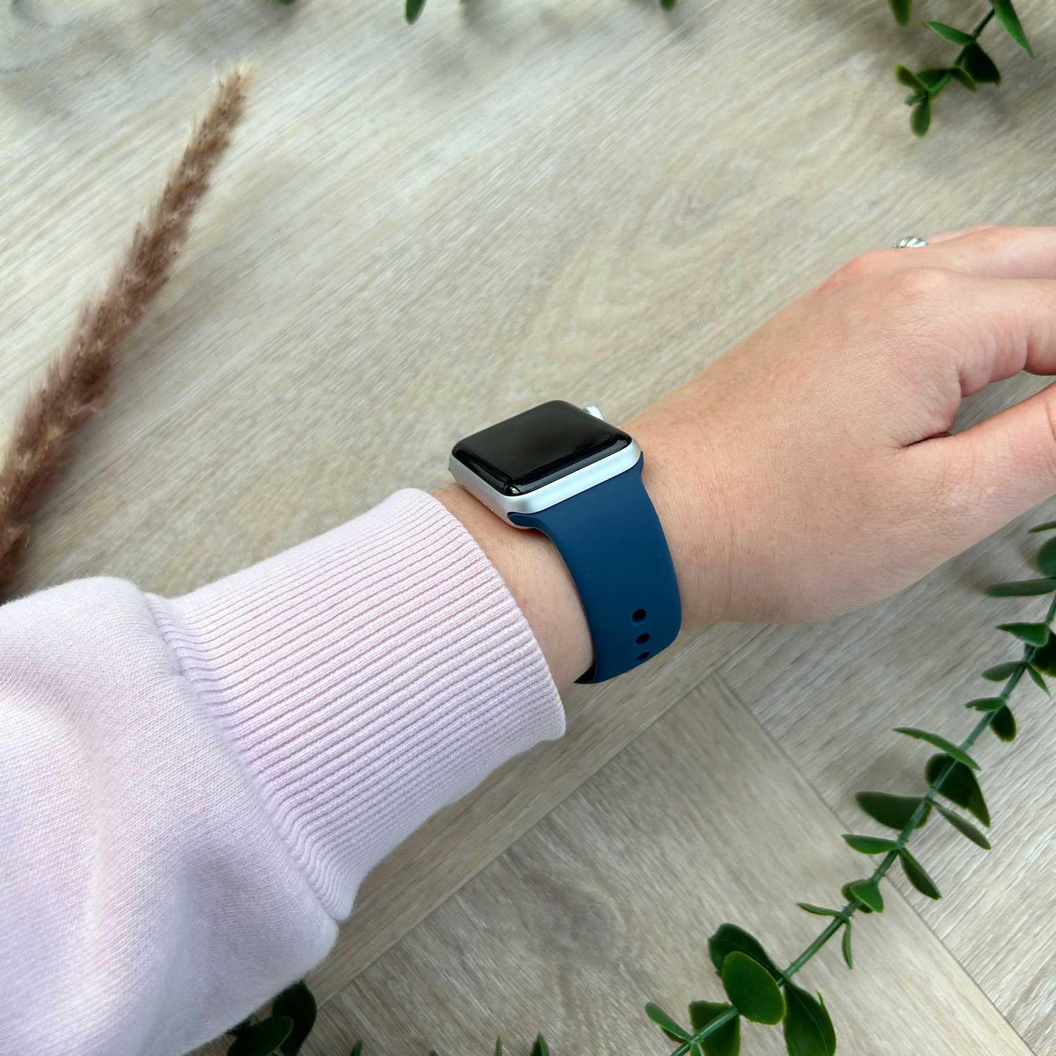 Apple Watch Armband Vyon - Silikon - Sturmvogelblau