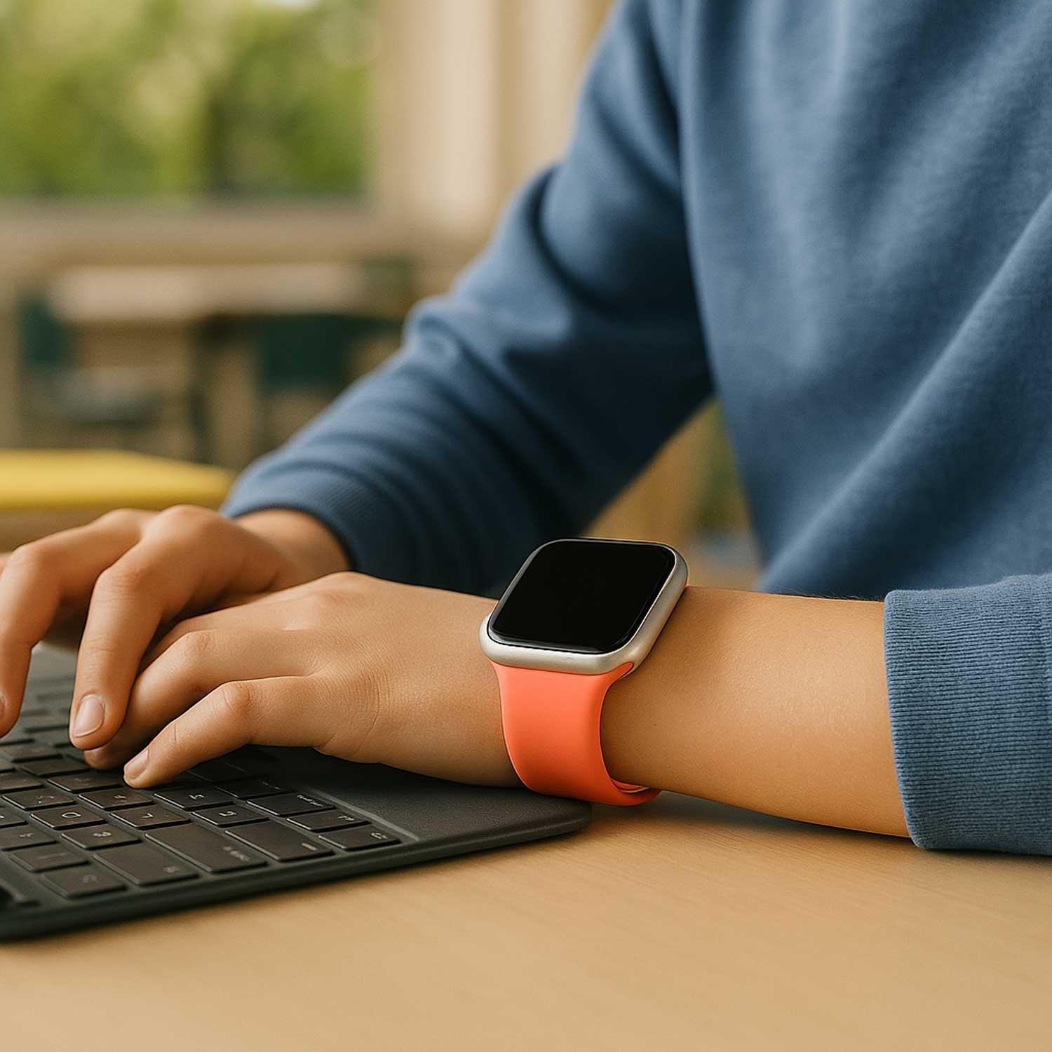 Apple Watch Armband Ovaro - Silikon - Mandarine