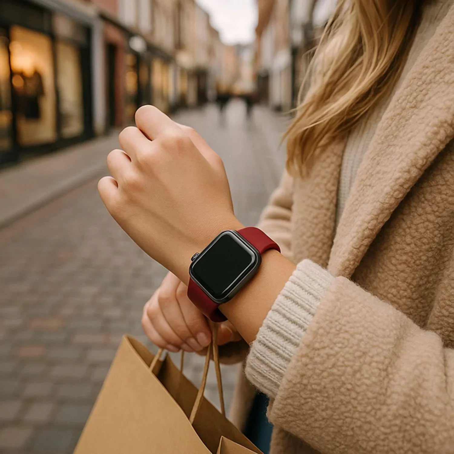 Apple Watch Armband – Silikon – Weinrot