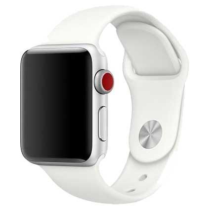 Apple Watch Armband Savro - Silikon - Weichweiß