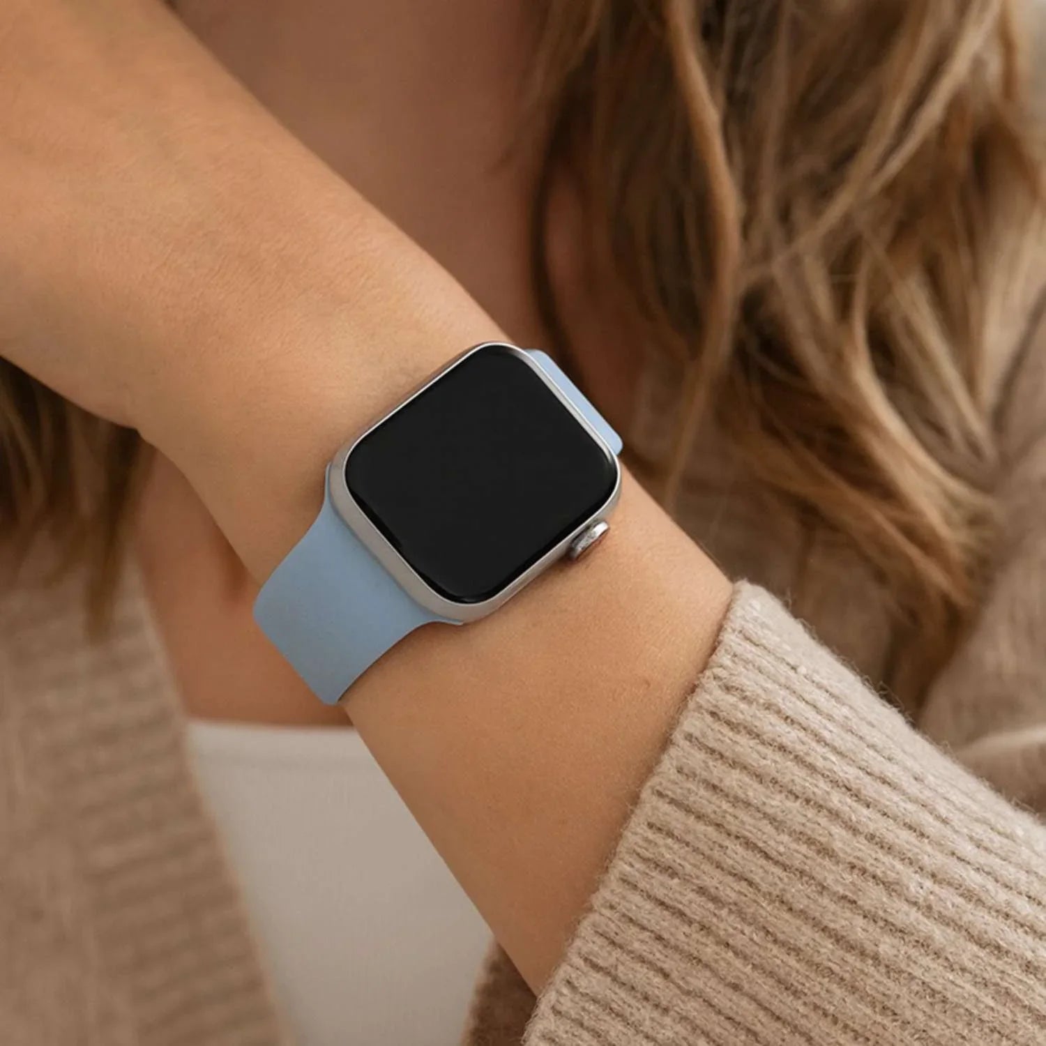 Apple Watch Armband – Silikon – Hellblau
