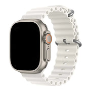 Apple Watch Armband Ocean - Silikon - Weiß