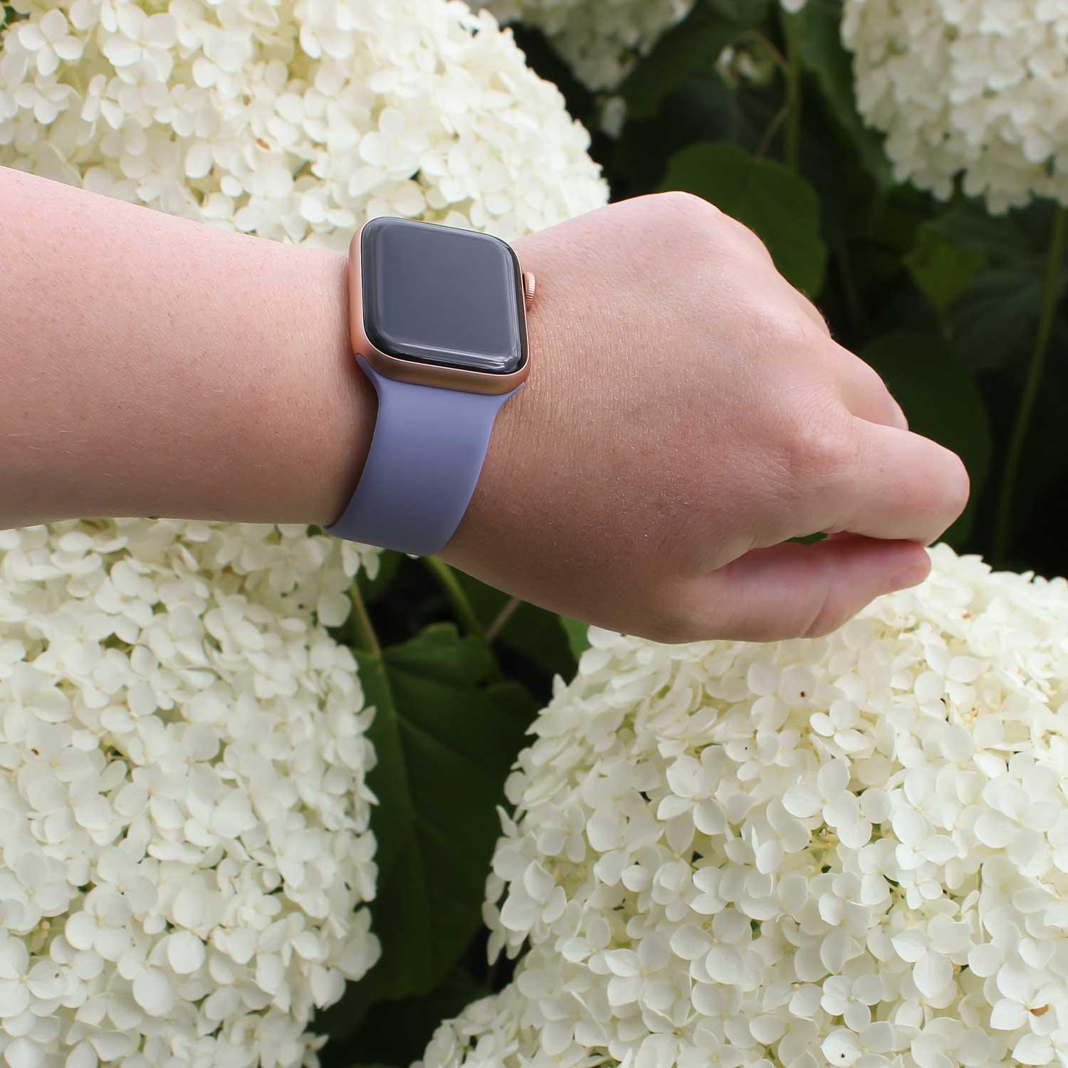 Apple Watch Armband – Silikon – Solo Loop – Englischer Lavendel