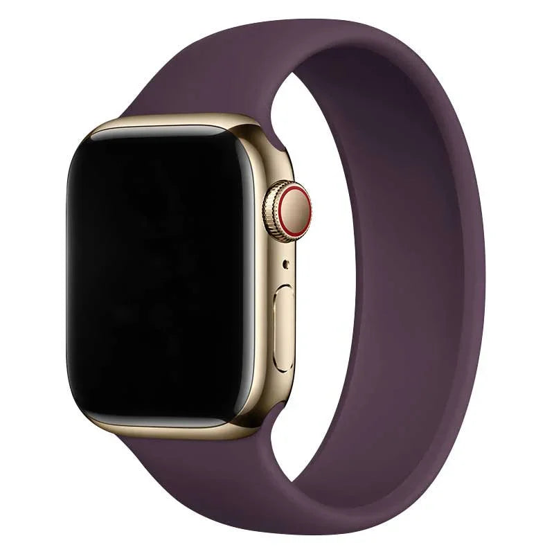 Apple Watch Armband – Silikon – Solo Loop – Dunkelkirsche