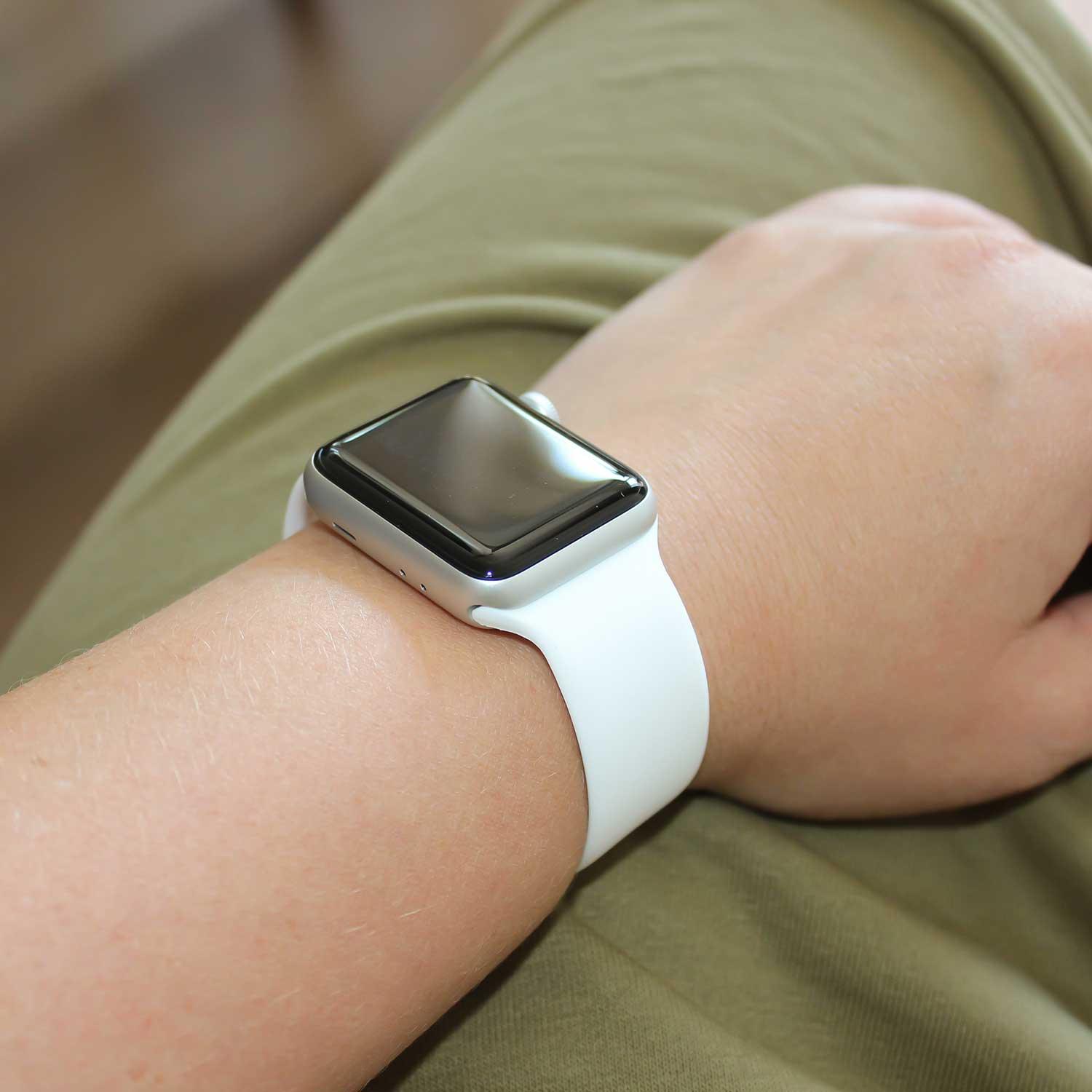 Apple Watch Armband - Silikon - Solo Loop - Weiß