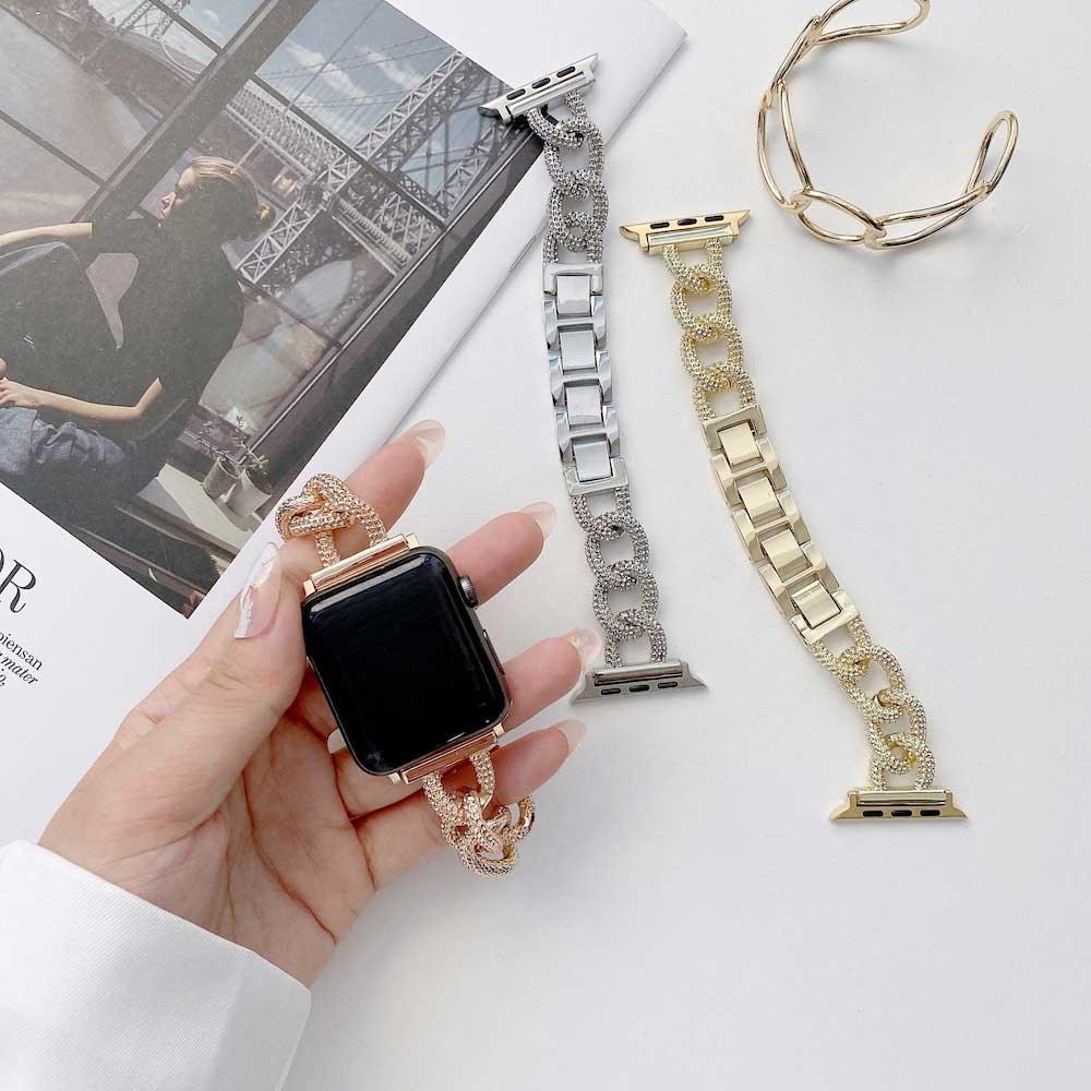 Apple Watch Armband Chain - Edelstahl - Silber
