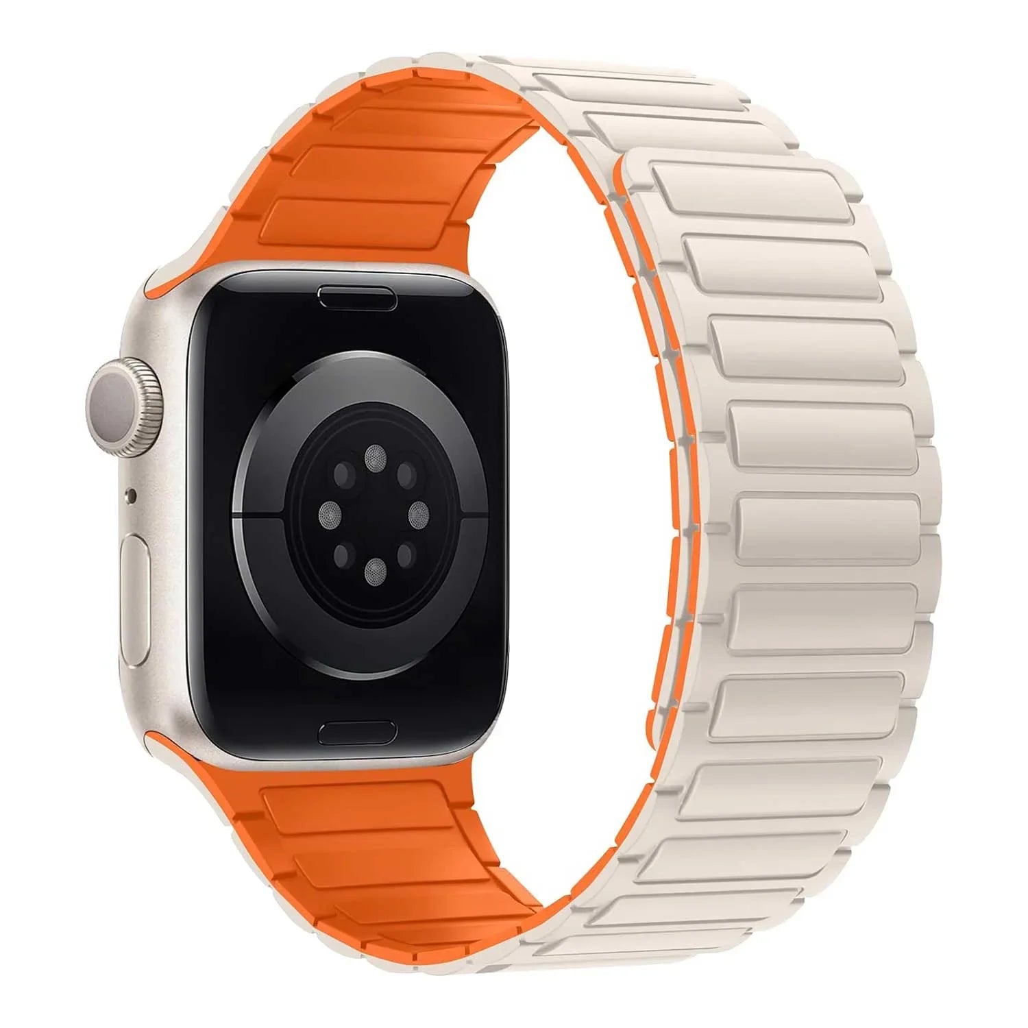 Apple Watch Armband Zyro – Silikon – Polarstern Orange