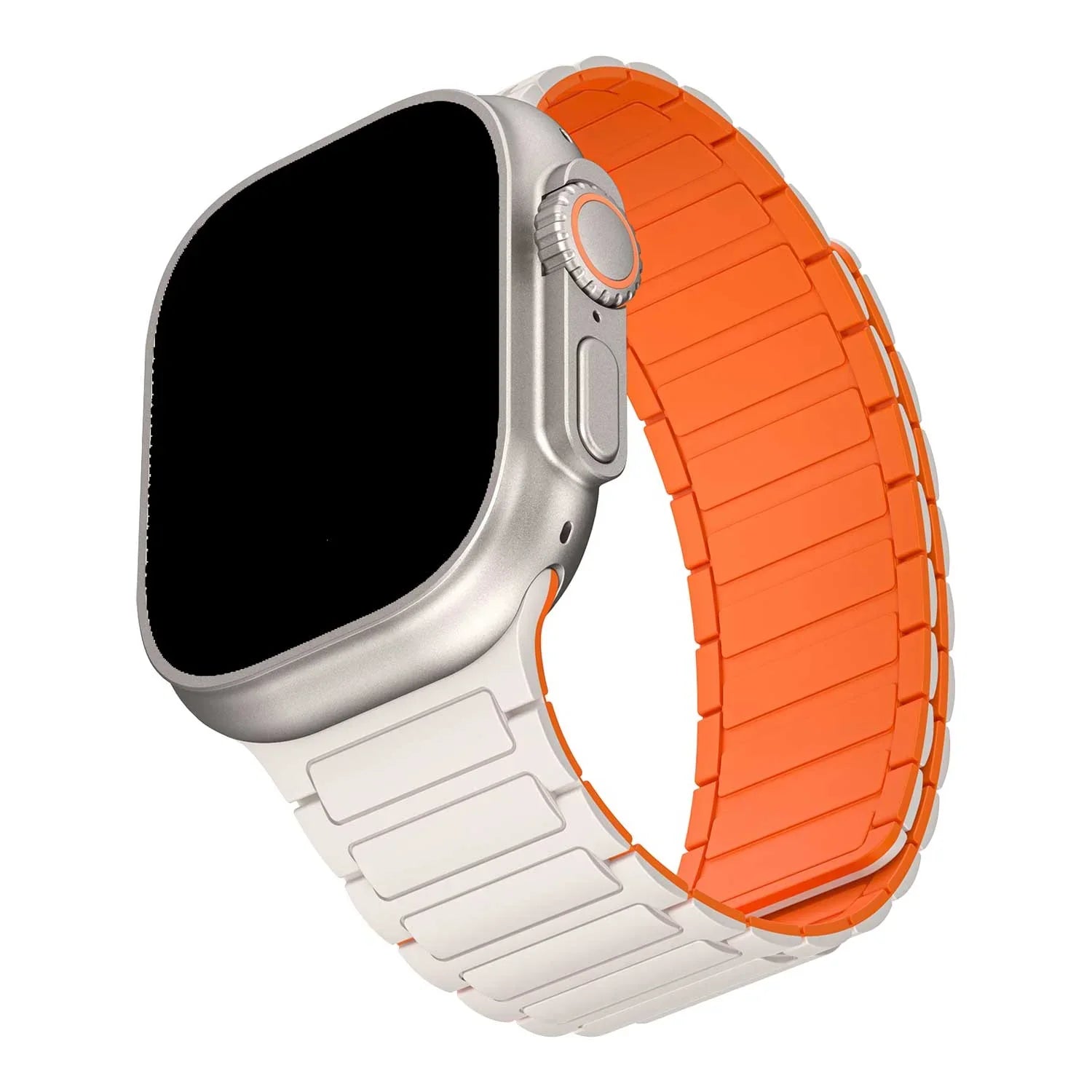 Apple Watch Armband Zyro – Silikon – Polarstern Orange