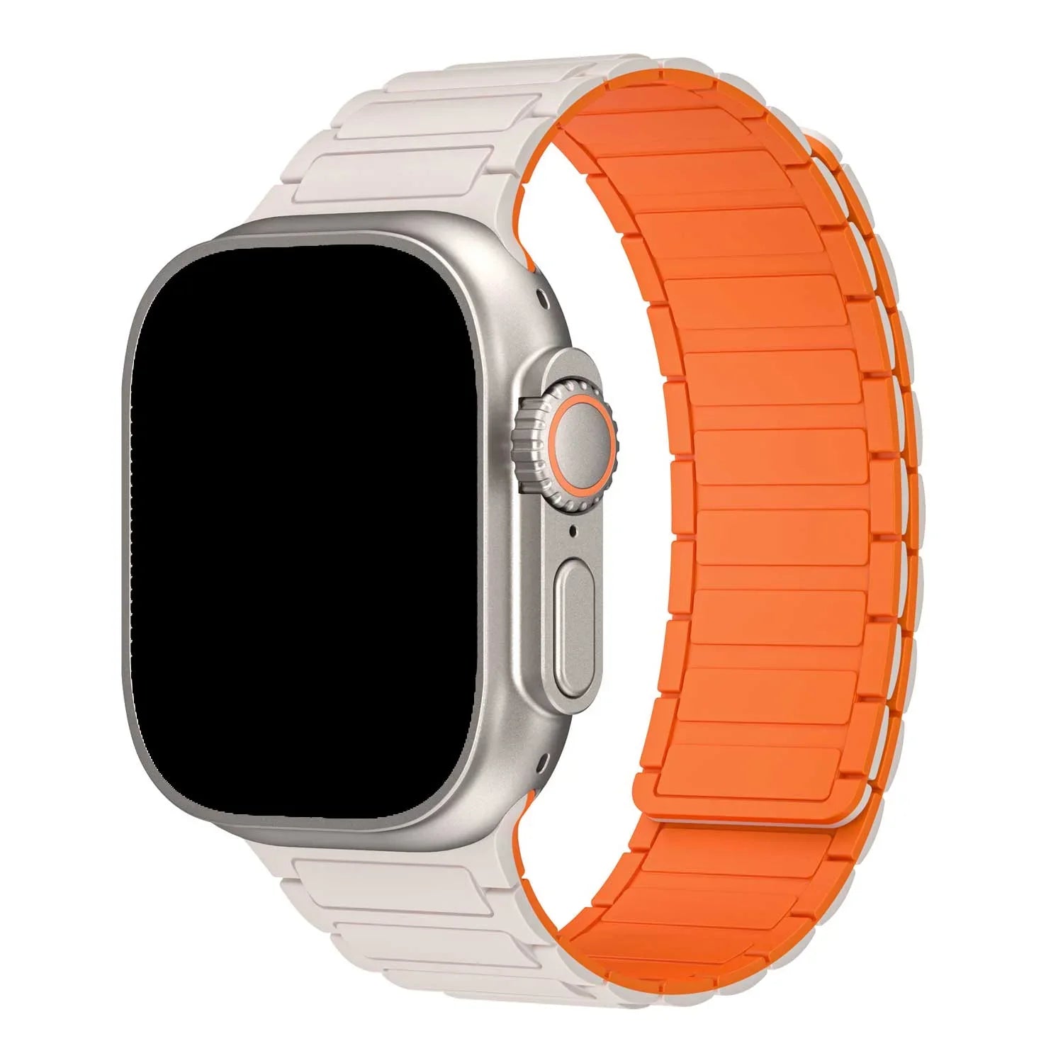 Apple Watch Armband Zyro – Silikon – Polarstern Orange