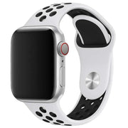 Apple Watch Armband Stryde - doppelt - Silikon - Weiß Schwarz