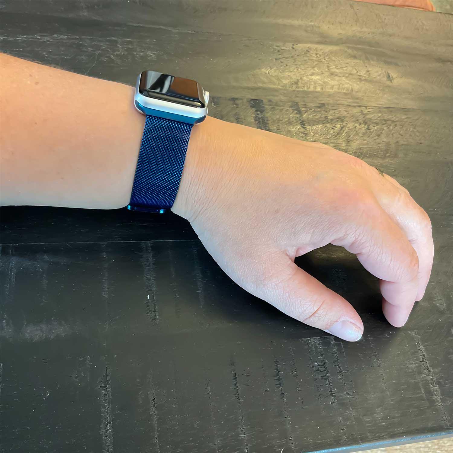 Apple Watch Armband Fiore – Milanese – Blau