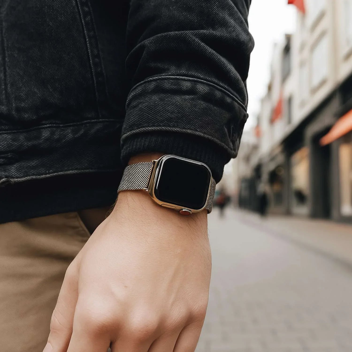 Apple Watch Armband Fiore - Milanese - Silber