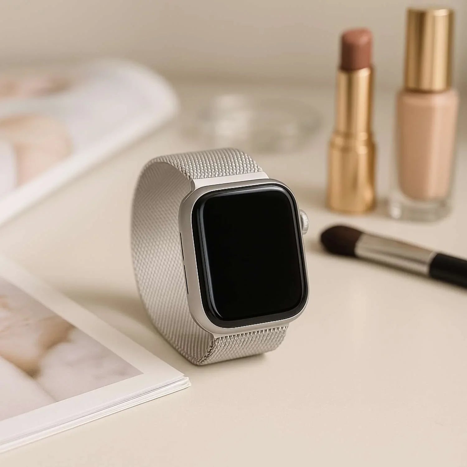 Apple Watch Armband Fiore - Milanese - Silber