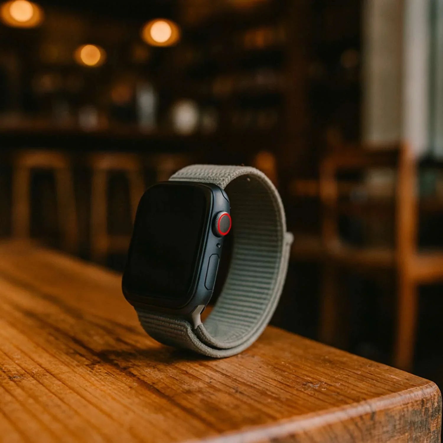 Apple Watch Armband Flyne - geflochten - Nylon - Salbeigrün