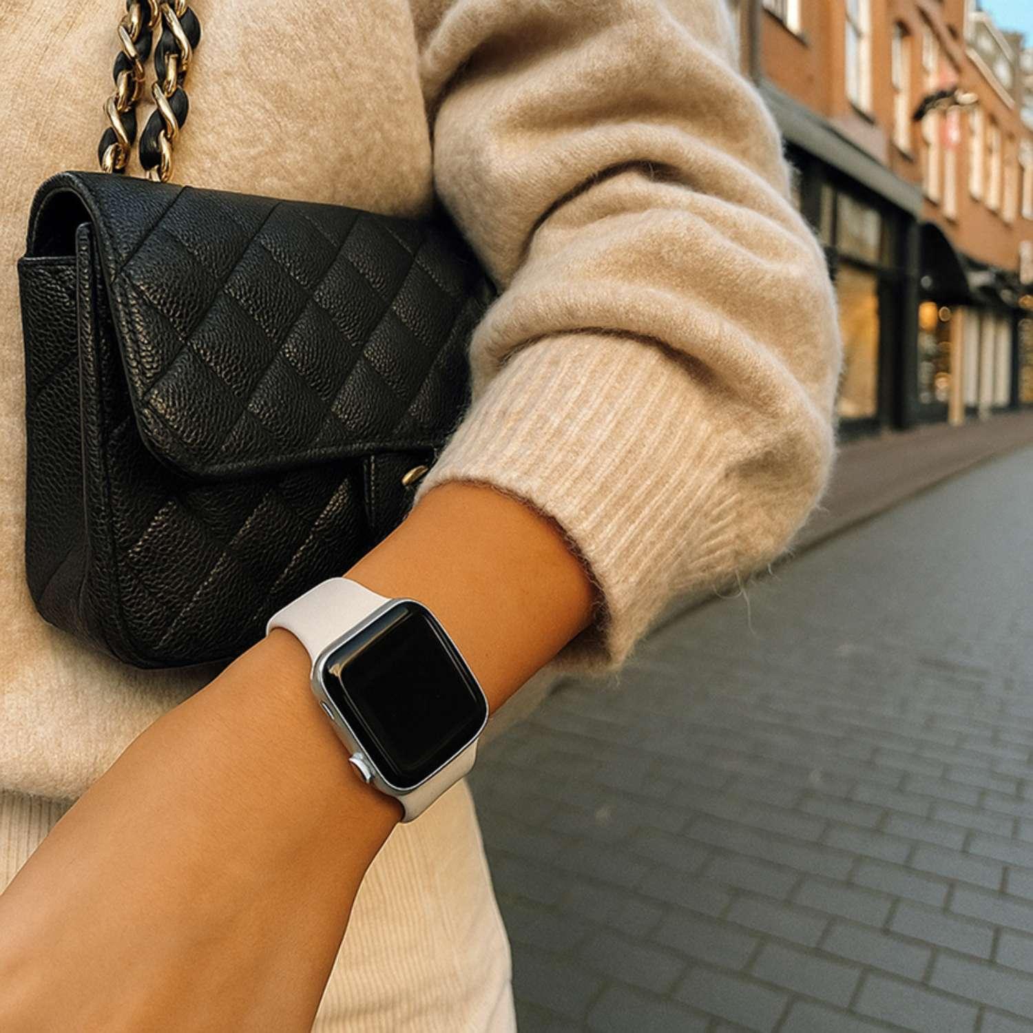 Apple Watch Armband Ovaro – Silikon – Weiß