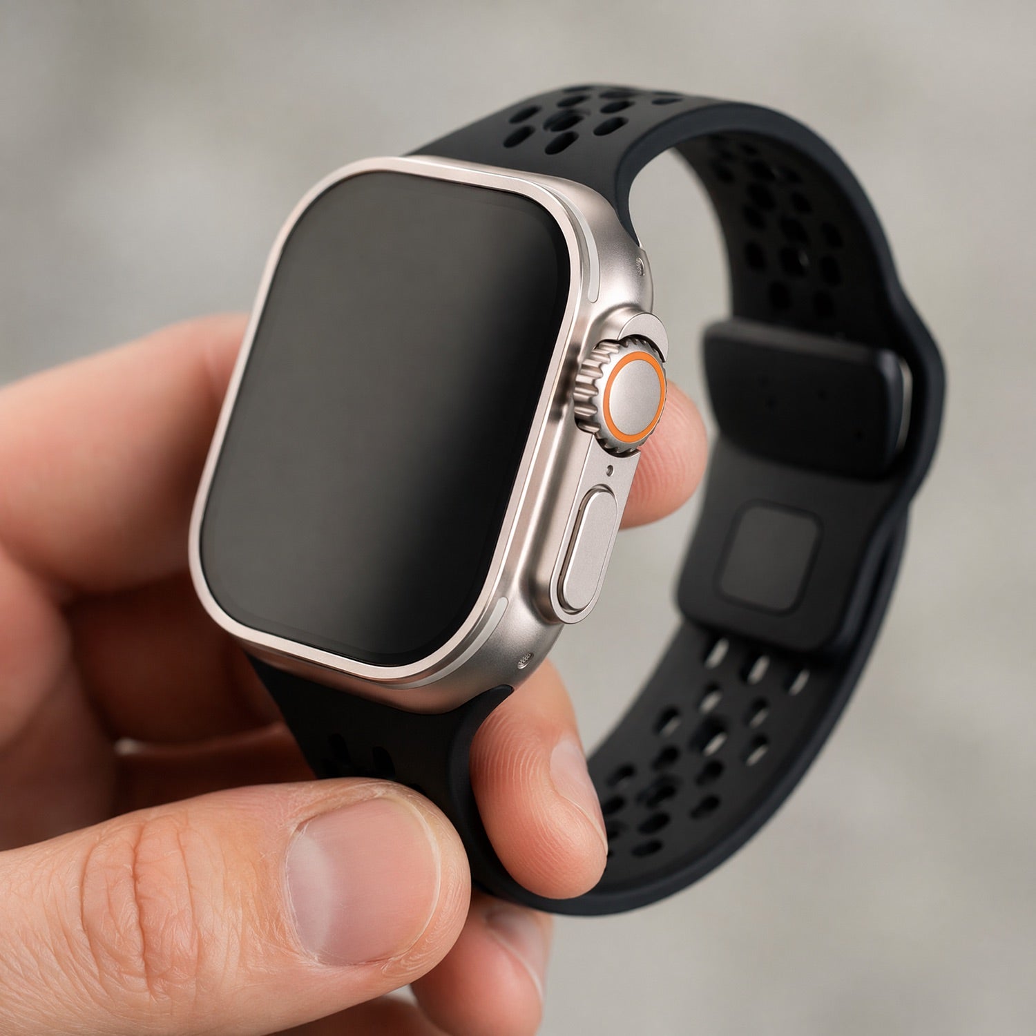 Apple Watch Sprint Armband – Silikon – Schwarz