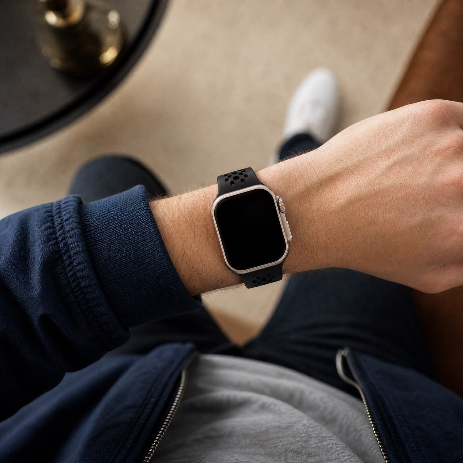 Apple Watch Sprint Armband – Silikon – Schwarz
