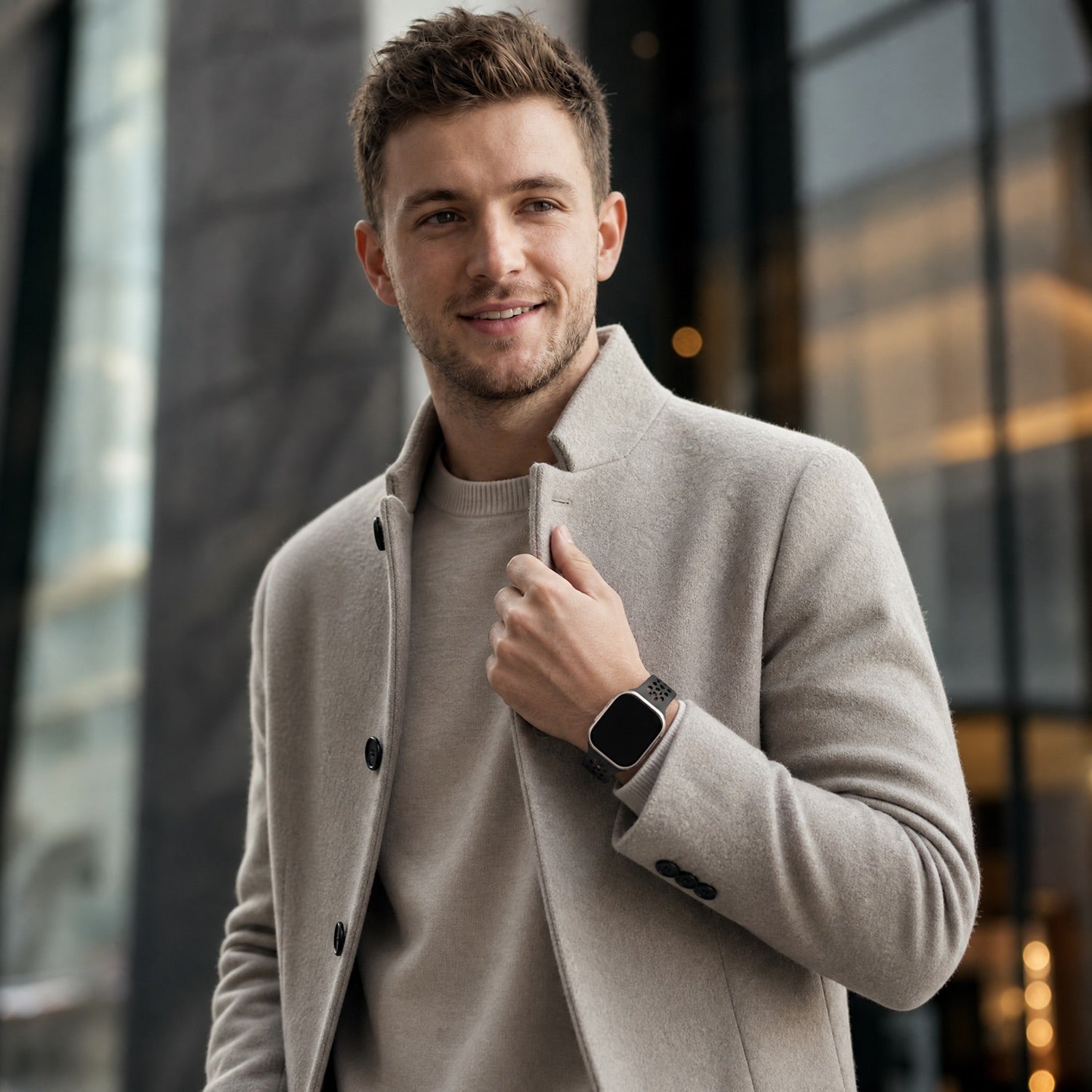 Apple Watch Sprint Armband – Silikon – Schwarz
