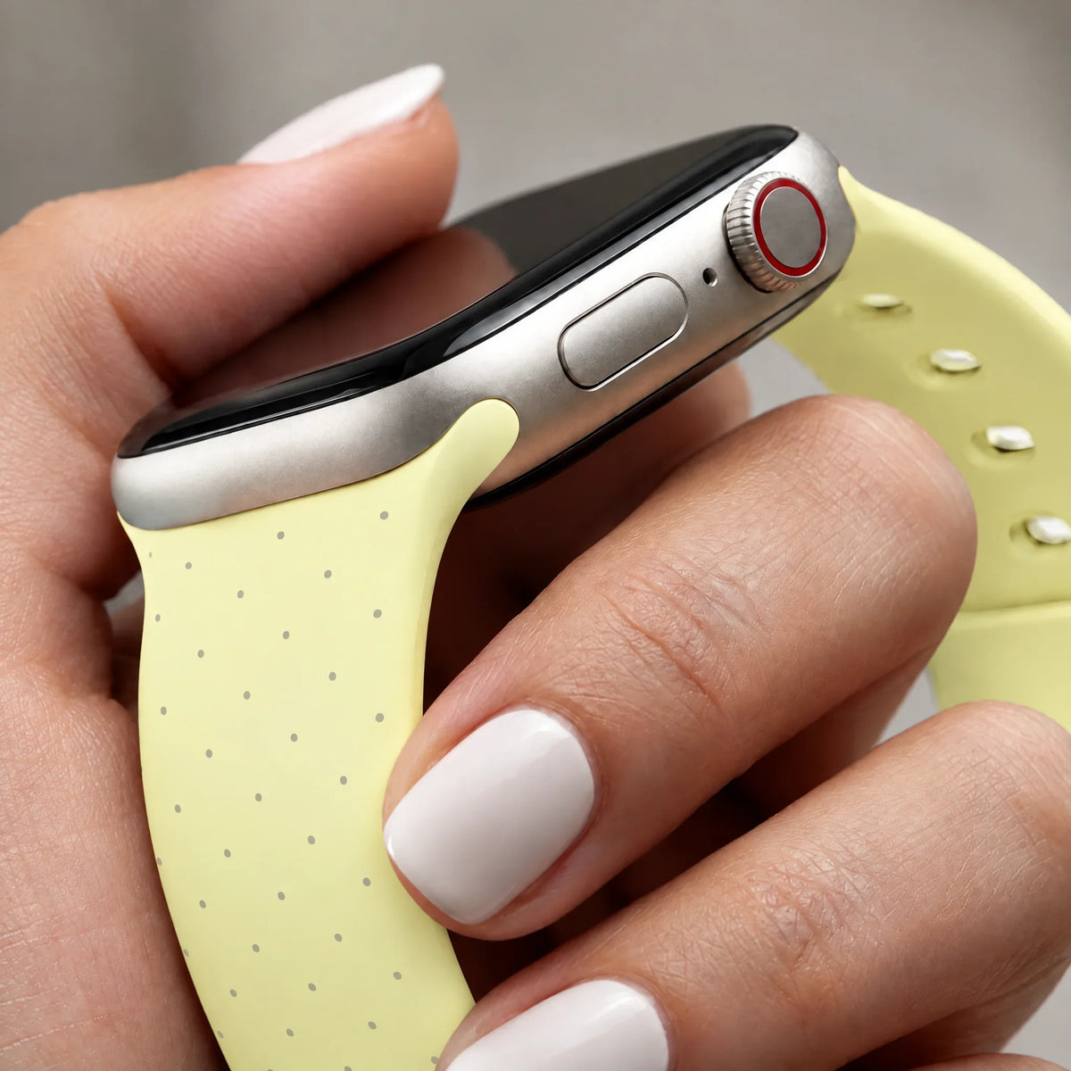 Apple Watch Armband Dots - Silikon - Gelb